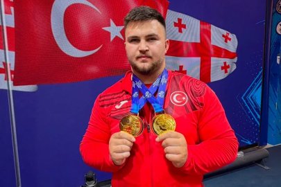 Genç milli halterciler Selahhattin Altın ve Tuana Süren, Avrupa şampiyonu oldu