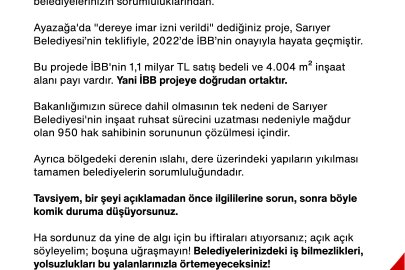 Bakan Kurum, Özgür Özel'e: Söylediğin her şey yalan