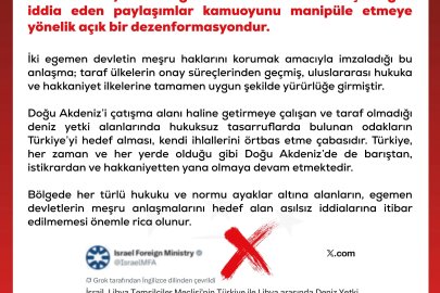 DMM'den Doğu Akdeniz'e ilişkin dezenformasyon uyarısı