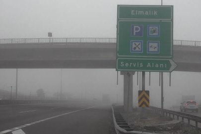 Bolu Dağı geçişinde sis etkili oldu