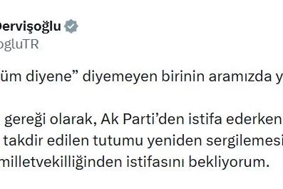 Dervişoğlu'ndan, Fakıbaba için istifa açıklaması