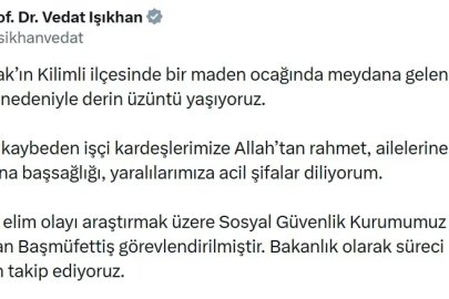 Bakan Işıkhan: Madendeki patlamayla ilgili başmüfettiş görevlendirildi