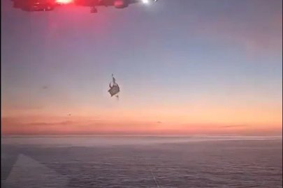 Cezayir açıklarında yaralanan Türk denizci helikopterle tahliye edildi