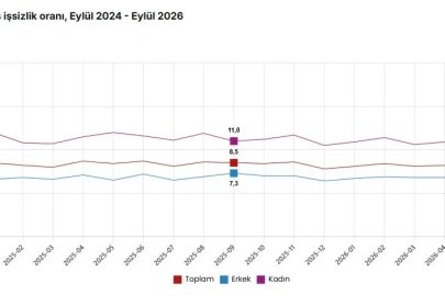 TÜİK: İşsizlik eylülde 0,5 puan arttı