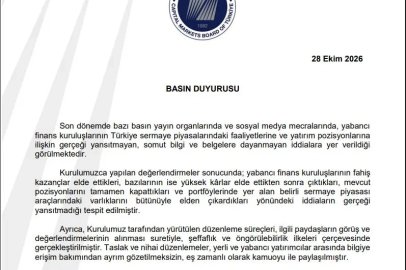 SPK'dan yabancı finans kuruluşlarına ilişkin iddialara yalanlama