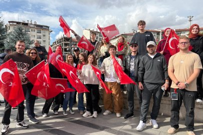 'Cumhuriyet Bayramı' coşkusuna yabancı öğrenciler de ortak oldu