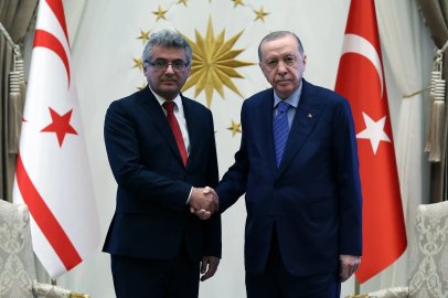Cumhurbaşkanı Erdoğan, KKTC Cumhurbaşkanı Erhürman ile görüştü